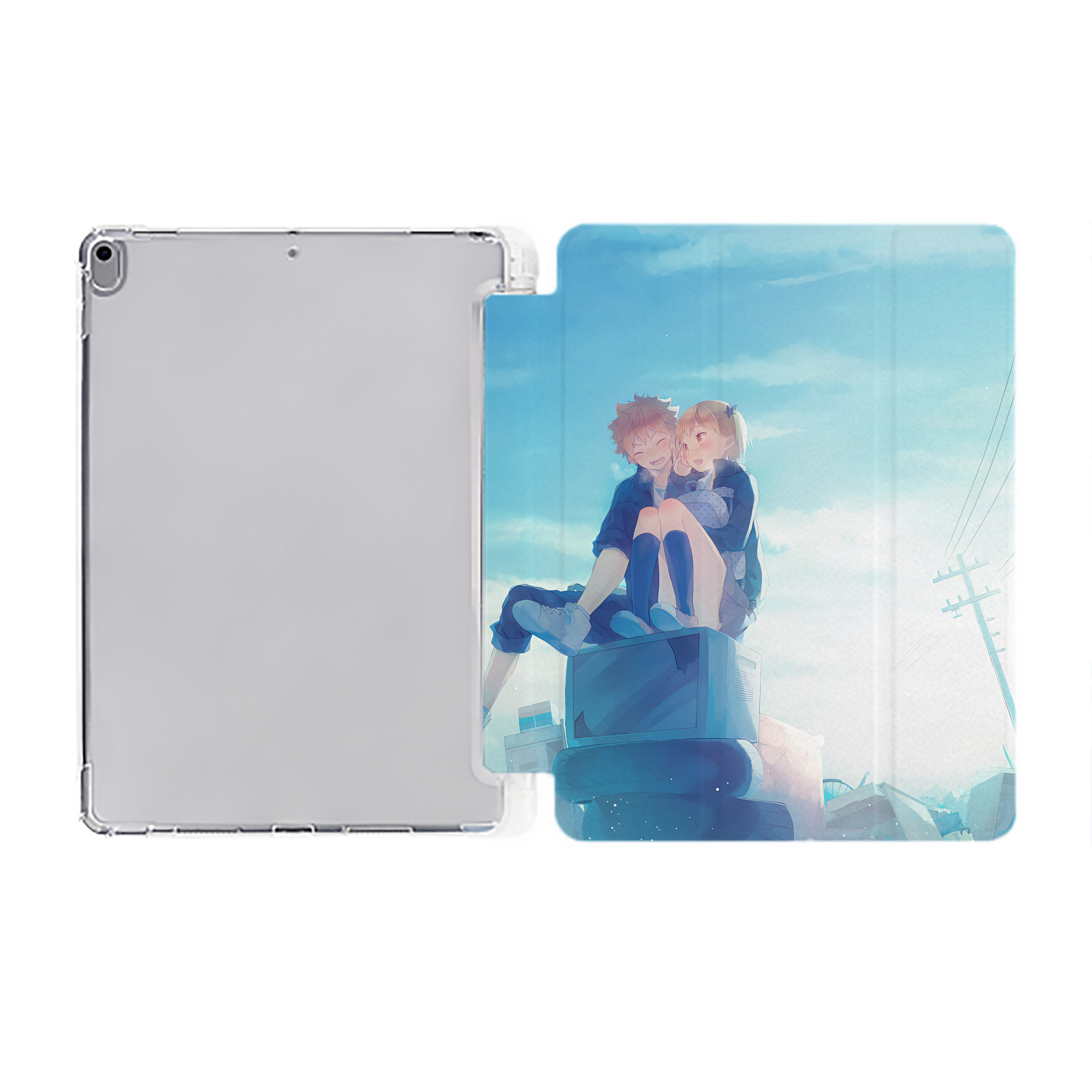 （画像用） ハイキュー!! Haikyu!! IPad ケース ペン収納付き 三つ折りスタンド PUレザー×シリコン 対応機種9.5/10.5/10.9インチ